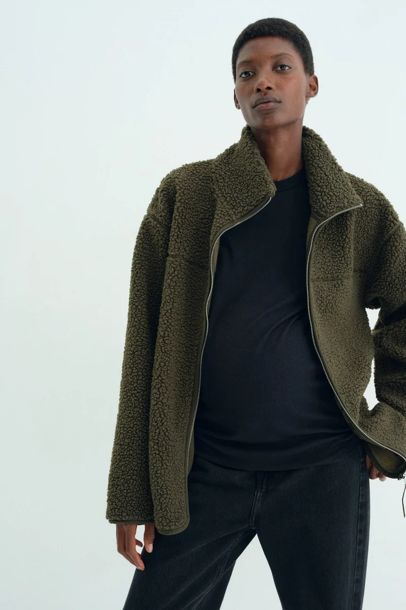 H&M MAMA Before &amp; After Babywearing teddy jacket