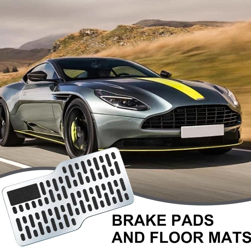 floor mats automobile floor mat truck automobile skid plate pedal stainless steel foot automotive accessory trailer - Image 2