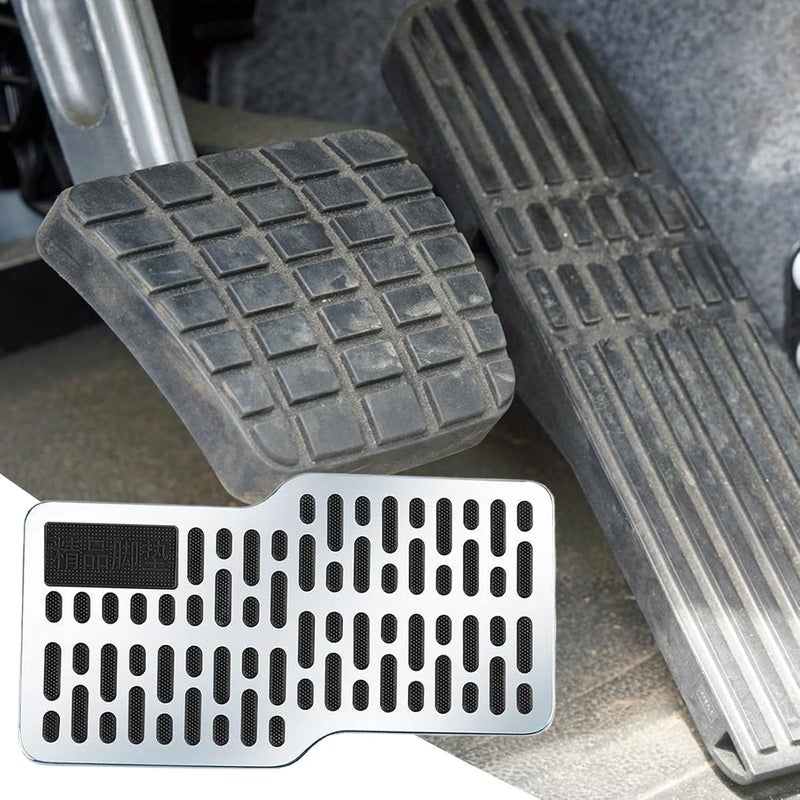 floor mats automobile floor mat truck automobile skid plate pedal stainless steel foot automotive accessory trailer - Image 3