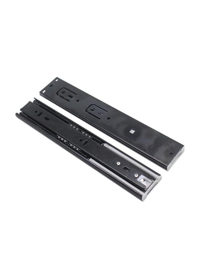 NIBEMINENT 2-Piece Ball Bearing Drawer Slide Black 18inch - Image 1
