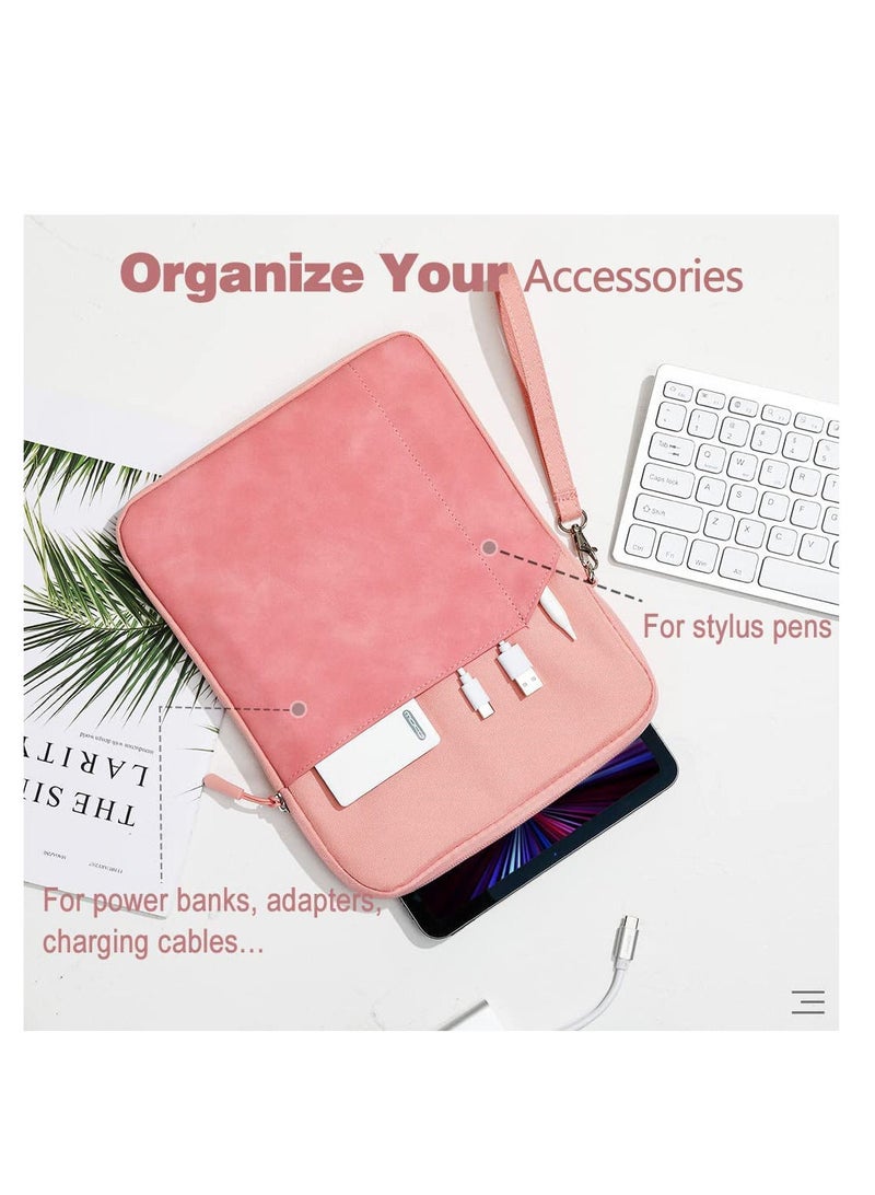 جراب نحيف لجهاز Ipad 10.2 بوصة من الجيل التاسع 2020 حقيبة في جيب التخزين يناسب iPad air 5 2022 10.5 بوصة اللون وردي - Image 2