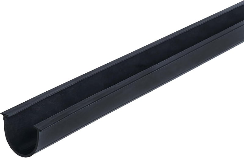 M-D Building Products Black 8462 Vinyl Garage Door Replacement Seal - 18 Feet - Image 1
