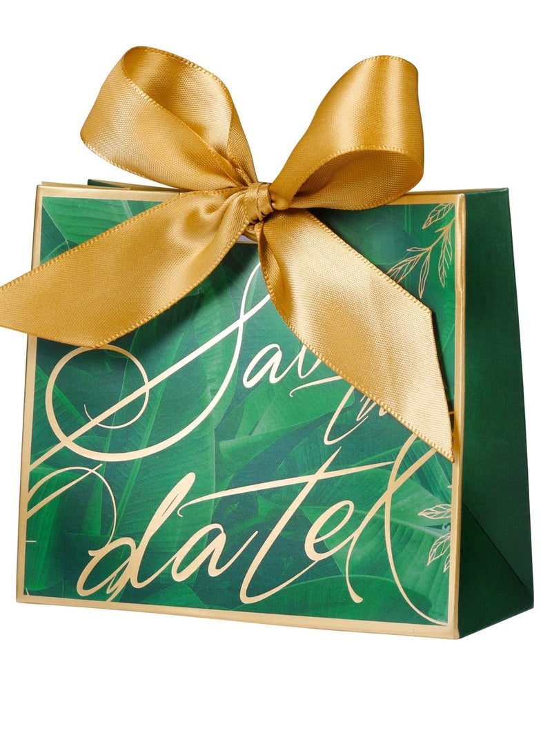 15pcs Green Leaves Wedding Favor Boxes with Ribbons - Perfect for Bridal Showers & Birthday Parties - Image 4