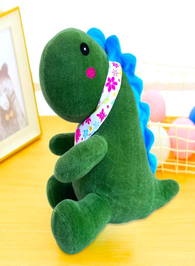 Webby Plush Cute Sitting Dinosaur Stuffed Soft Animal Toys for Kids, 25 CM (Green) - Image 4