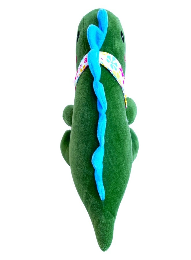 Webby Plush Cute Sitting Dinosaur Stuffed Soft Animal Toys for Kids, 25 CM (Green) - Image 3