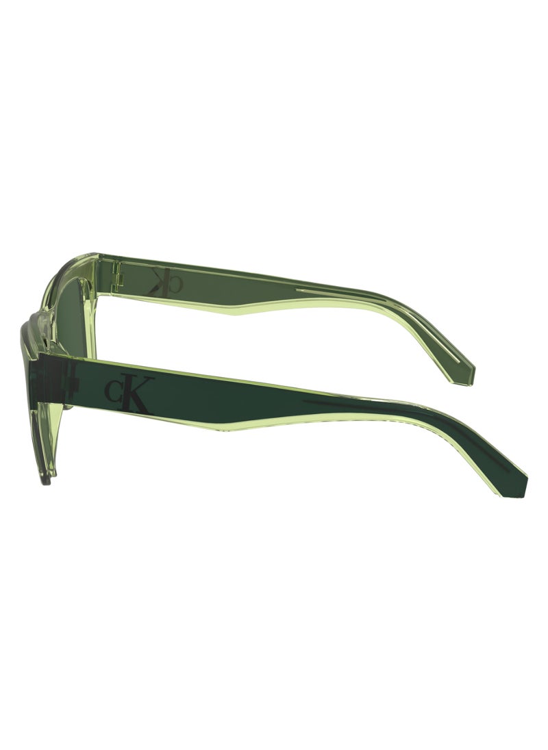Calvin Klein Jeans FULL RIM BIO INJ-G820 MODIFIED RECTANGLE CALVIN KLEIN JEANS SUN CKJ24609S  5318 (432) PETROL  - Image 4