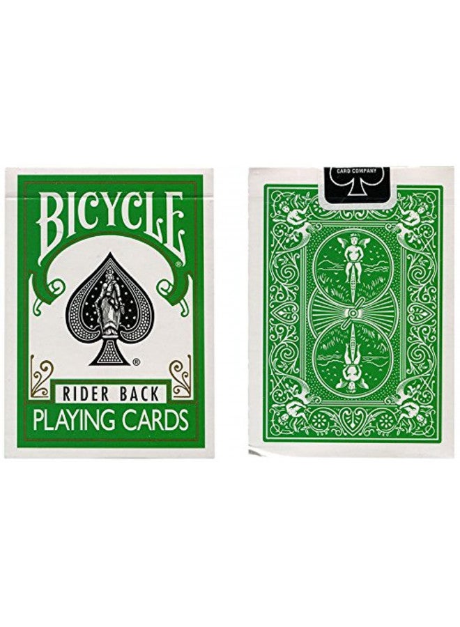 MMS Cards Bicycle Green Back USPCC Trick - Image 1