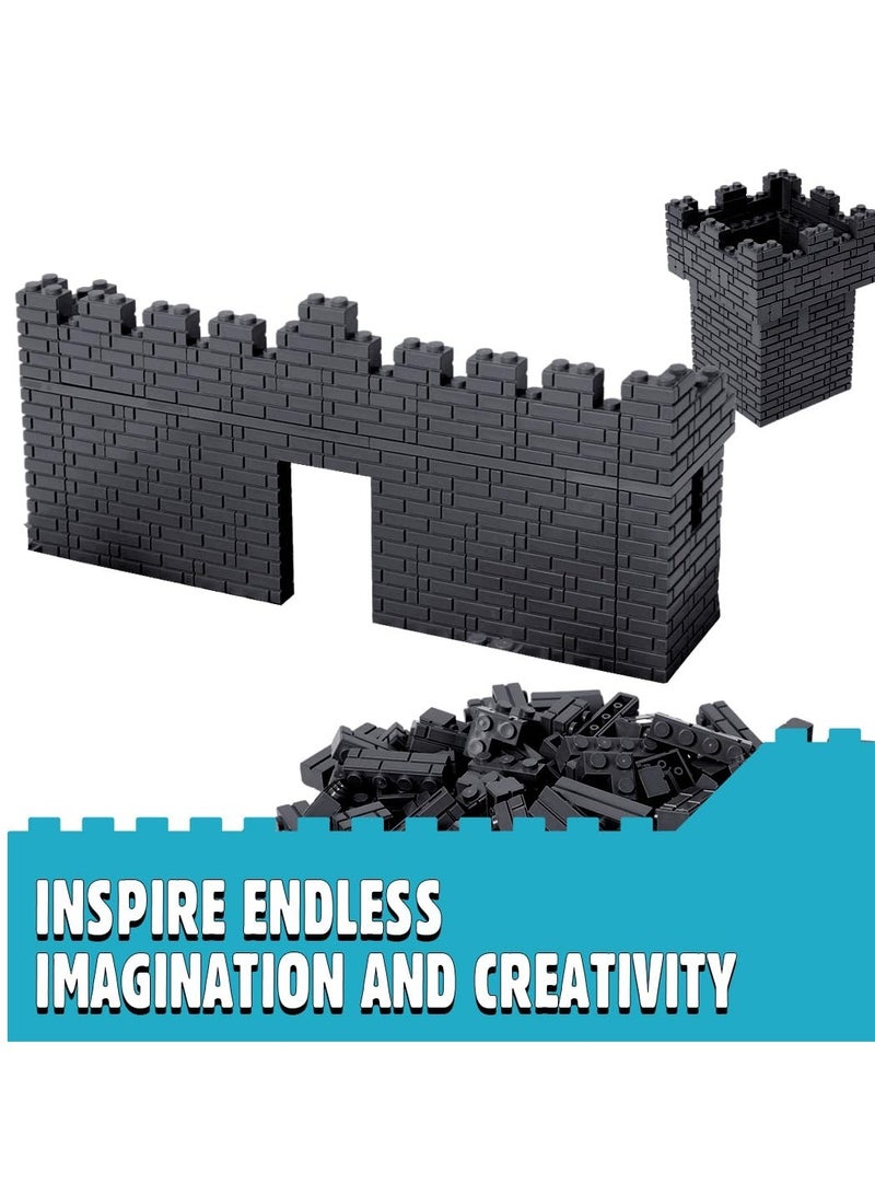 Excefore 240 Pieces Masonry Profile Bricks, Classic Wall Building Bricks, Suitable for Wall Parts and Pieces Diverse Bulk Toy Kit, Compatible with Major Brands - Image 3