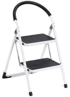 IBAMA 2 Steps Steel Foldable Ladder Household Step - 330lbs Load Capacity  - Image 1