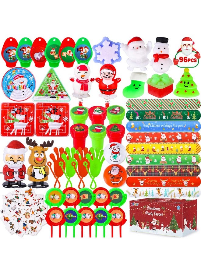 MGparty 96Pcs Christmas Party Favors For Kids, Pinata Stuffers, Prizes For Kids Classroom Rewards, Treasure Box Toys, Carnival Prizes, Stocking Stuffers Bag Filler Gifts For Students - Image 1