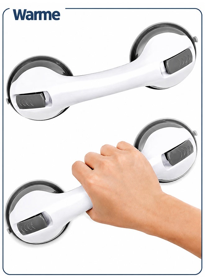 Warme 2PCS Shower Handles Safety Assist Grip with Anti-Slip Support for Toilet And Bathroom Use Home Safety Handrails for The Elderly No Need to Drill Holes Non-Slip Suction Handrails Suitable for Tiles Glass And Hard Plastic Surfaces - Image 1