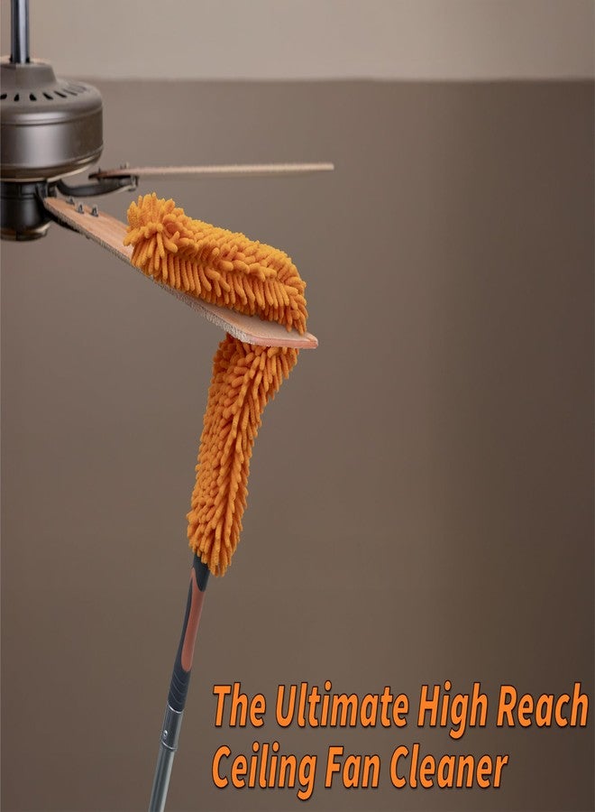 EXTEND-A-REACH Long Handle Duster for Cleaning // Extendable Microfiber Duster with Extension Pole 18-60" // Washable, Bendable & Flexible Ceiling Fan Cleaner Duster // Telescopic Cleaning Tool for High Ceilings - Image 4