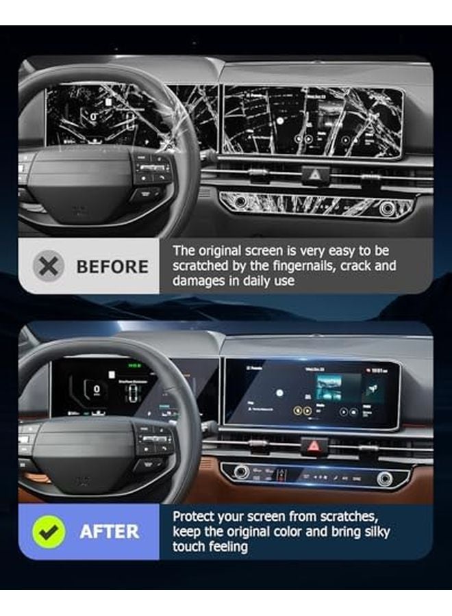 2024 2025 Kia Sorento 12 3 Inch Climate Nano Touch Screen Protector 6PCS - Image 4