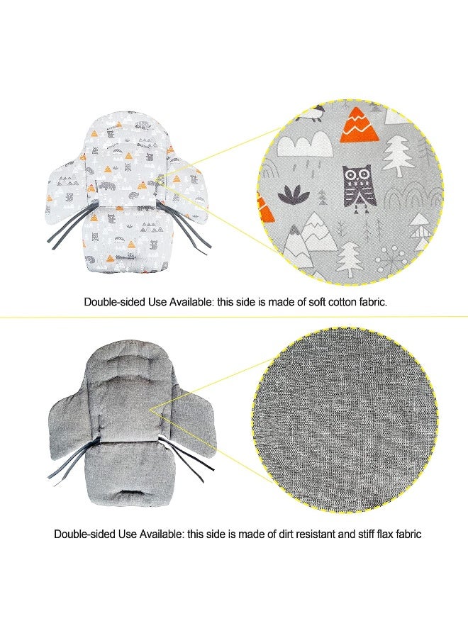 ZARPMA وسادة زاربما لكرسي الأطفال الخشبي مع حزام 5 نقاط - Image 5