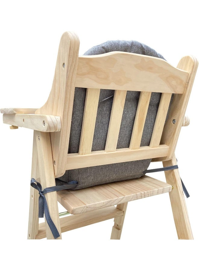 ZARPMA وسادة زاربما لكرسي الأطفال الخشبي مع حزام 5 نقاط - Image 2