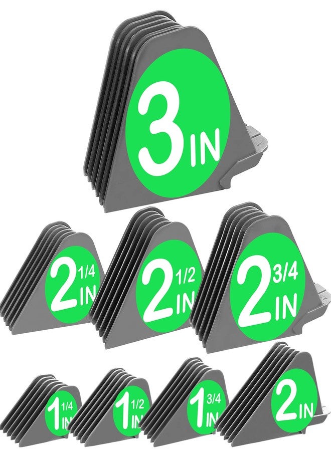 CR8GR8 3 Inch Hair Clipper Combs Guides, Hair Clipper Guards 1 & 1/4" 1 & 1/2" 2", Mega NO.16 NO.12 NO.10 fits for most Clippers (Gray, 8pcs Mega Set) - Image 1