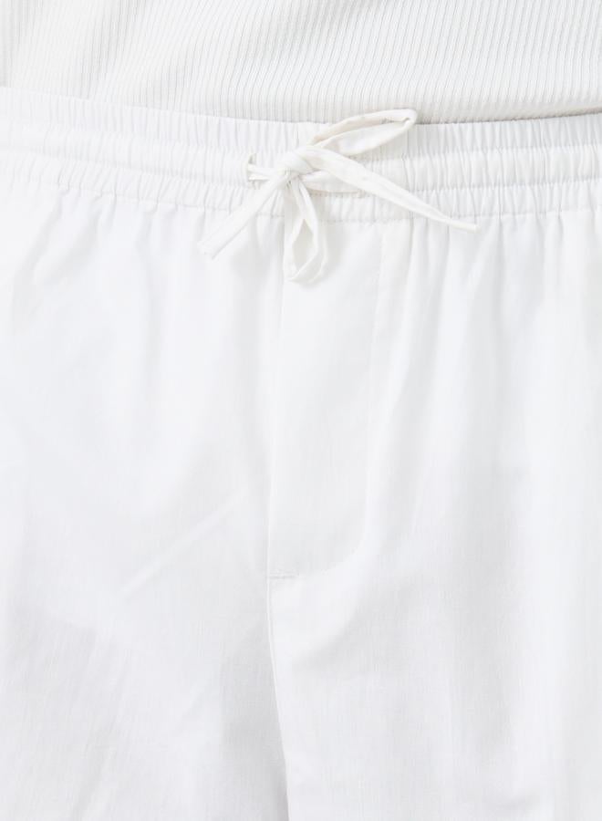 ستايلي سروال سيروال مريح بقصة مسترخية وطول الركبة وجيب جانبي - Image 3