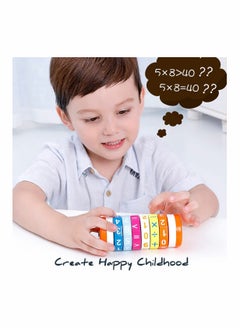 SYOSI Mathematical Operation Early Childhood Education Arithmetic 4.92" * 1.97"* 1.97" Nice Gift for Preschool Toddler Age 3+ Let Parents Easily Help Children Learn Multiplication Problems  - Image 2