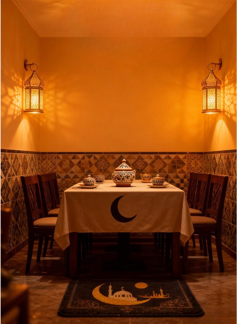 أضواء رمضان: فانوس رمضان LED (مقاوم للماء، يعمل بالبطارية) – ضوء دافئ ومريح لزينة رمضان وأجواء عيد مبارك في المنزل - Image 4