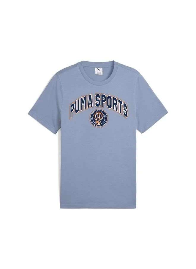 Puma Cool Blue Wardrobe Essentials Sports Legacy Tee Men for Men | Best Price UAE