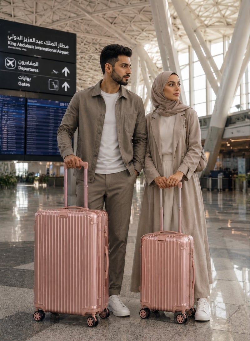 100% Genuine Full Aluminum Travel Suitcase featuring a premium aluminum shell, 360° dual spinner wheels, secure safety lock, telescopic handle, available in 20-inch and 28-inch sizes, offered in multiple colors, and includes a free silicone protective cover as a complimentary gift. - Image 2