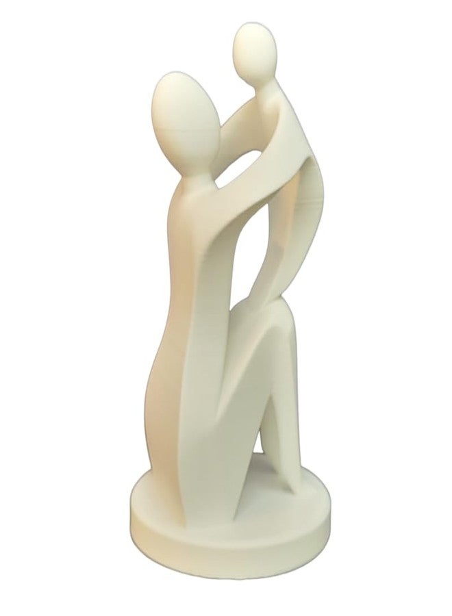 Znet3D Mother & Child Sculpture - Beautiful & Elegant Design (White) - Image 1