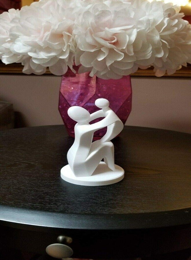 Znet3D Mother & Child Sculpture - Beautiful & Elegant Design (White) - Image 4