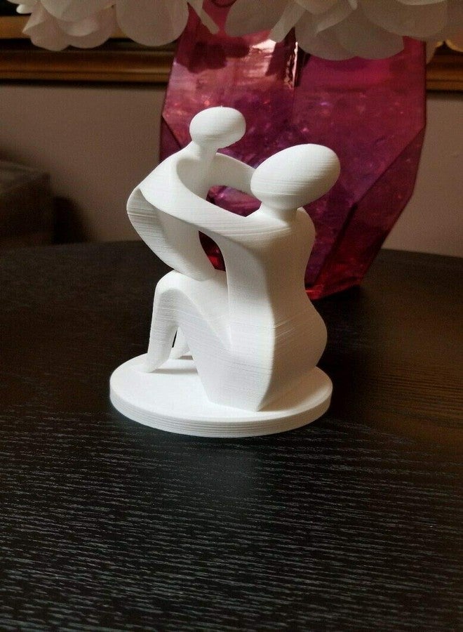 Znet3D Mother & Child Sculpture - Beautiful & Elegant Design (White) - Image 5
