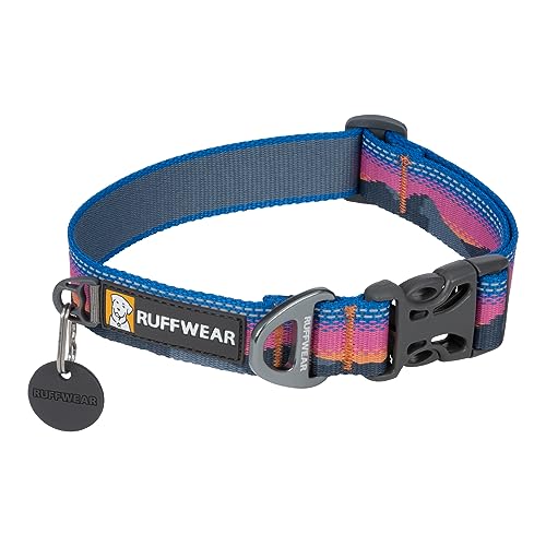 Ruffwear Crag Dog Collar Stylish Adventure Collar with Premium Reflective Design Quick Release Buckle Lightweight AllDay Comfort Alpine Dusk 1420 - Image 1