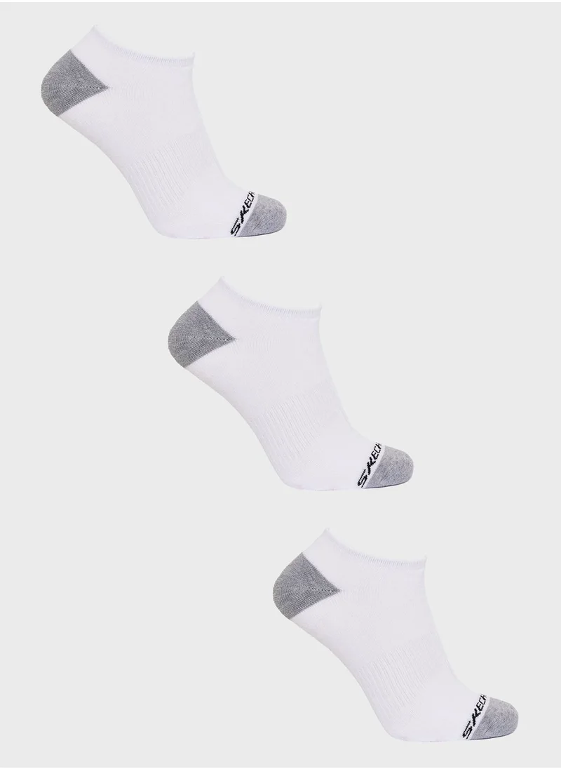 SKECHERS 3 Pack No Show Socks