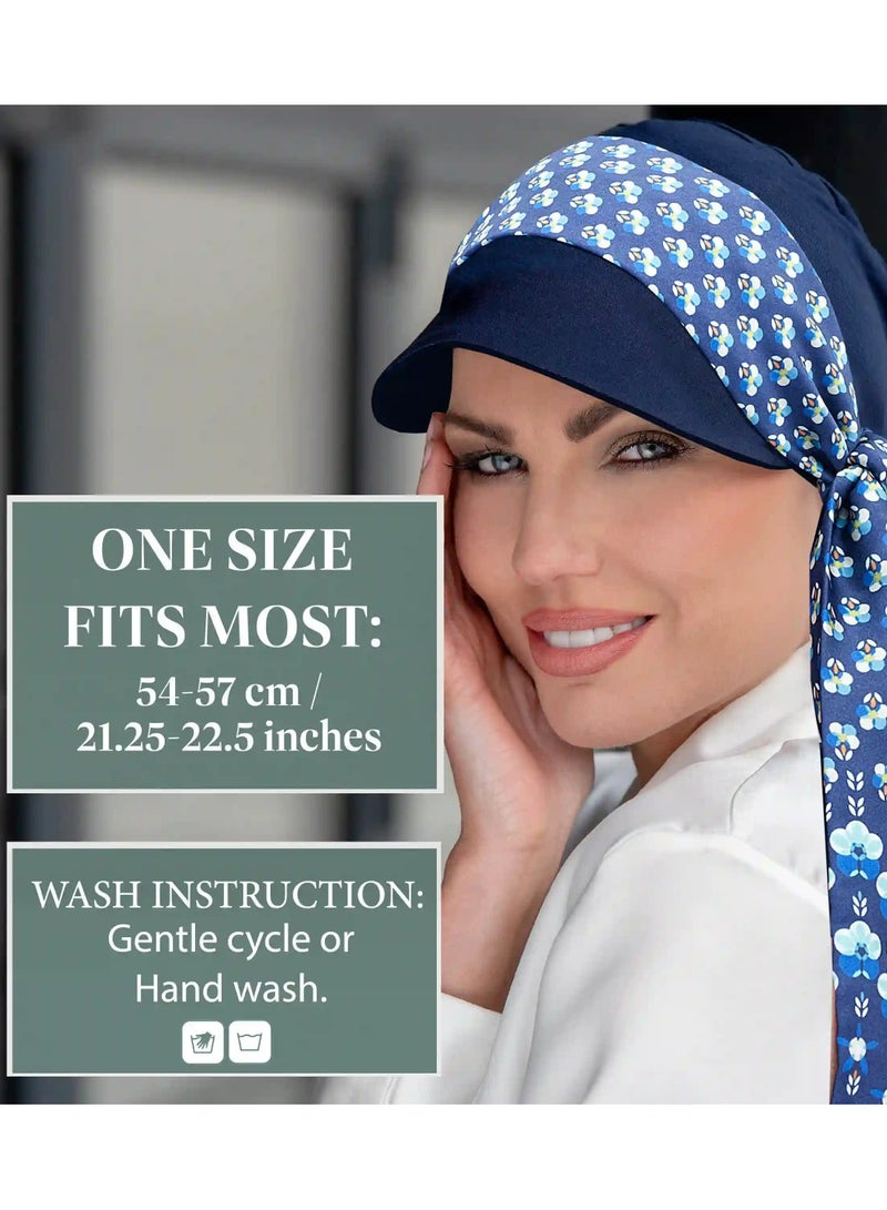 Rung Katia Plus Navy Iris Florenza with UPF 50+ Sun Protection Hat for Women  - Image 4