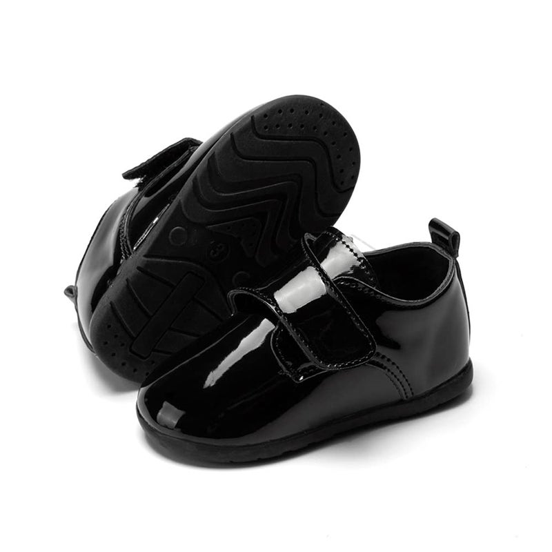 Meckior Infant Baby Boys Girls Classic PU Leather Wedding Loafers Brogue Toddler Oxford Dress Shoes First Steps Walking Flat Lazy Crib Shoe - Image 1