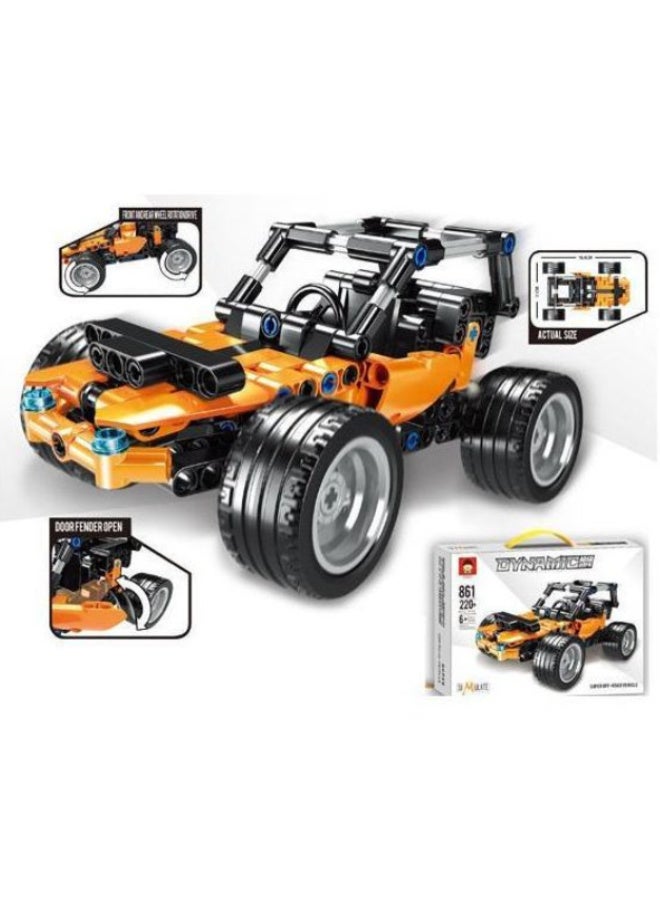 Building set, 220 pieces – educational building car for children, boys and girls, creative building blocks, perfect toy and gift - Image 2