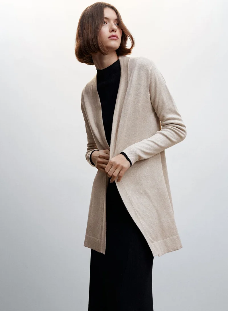 MANGO Longline Cardigan