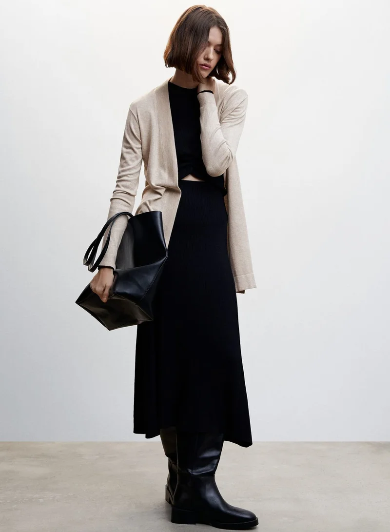MANGO Longline Cardigan
