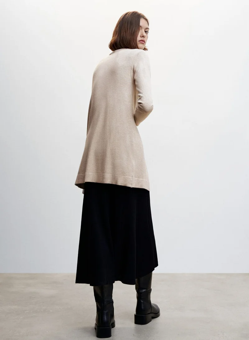 MANGO Longline Cardigan