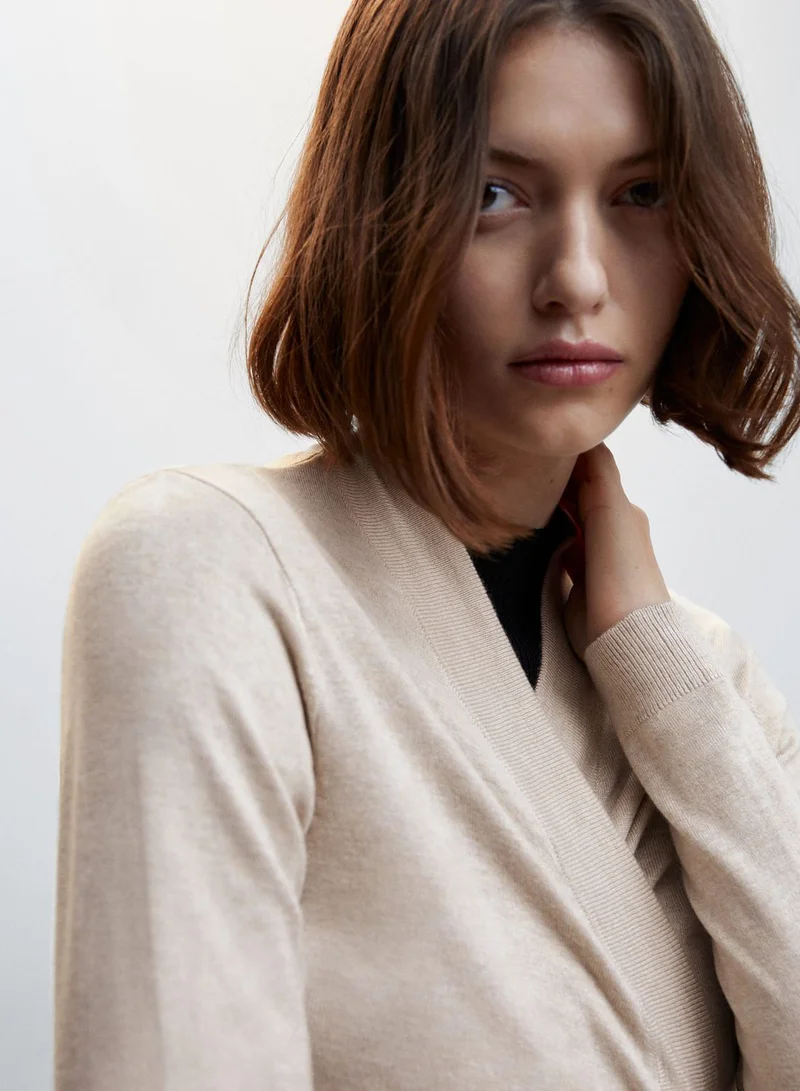 MANGO Longline Cardigan