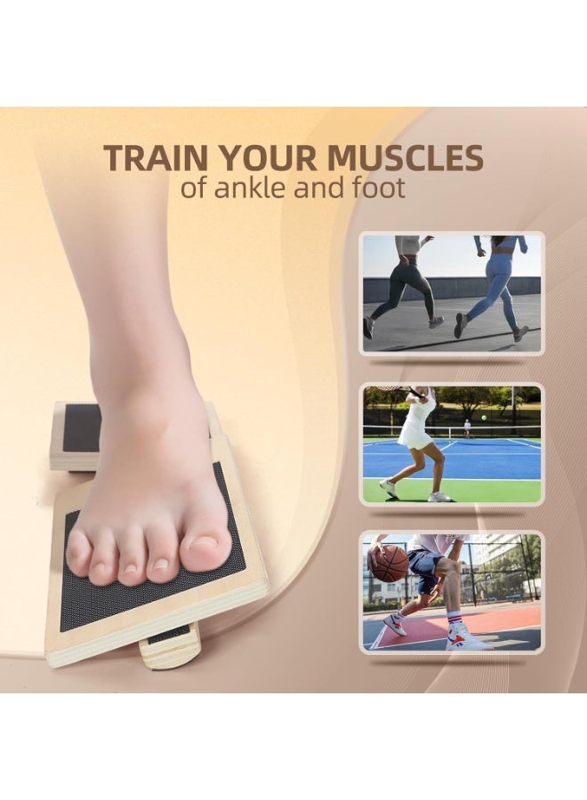 Generic Ankle Strengthener, Single Leg Balance Board for Ankle Rehab, Foot Trainer for Mobility, Foot Stretcher for Sprained Ankle, Balancing Wobble Board, Posture Board, Arch Trainer with Brace  - Image 5