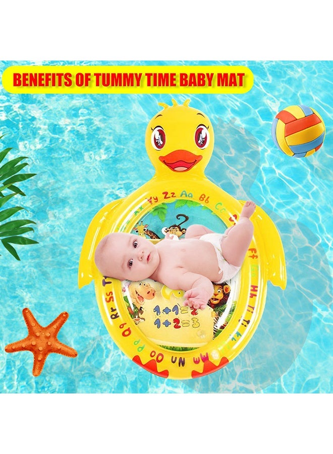 NIBEMINENT Cartoon Turtle Duck Shape Baby Infant Inflatable Water Mat Play Game Pad Cushion 91x71x1cm