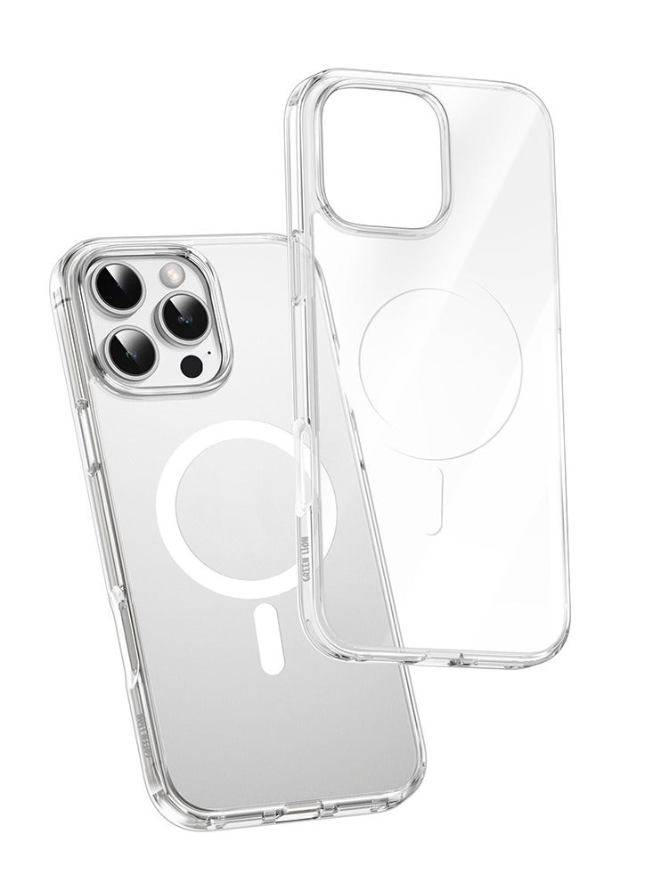 GREEN LION iPhone 16 Plus MagSafe Case Crystal Clear Cover / Strong Magnet / Anti Fingerprint / Anti Scratch / Ultra HD Clarity / High-Level Protection / Ultra Drop Protection / Camera Protection - Clear - Image 1