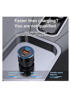 erorex 84W USB C Fast Car Charger, 3-Ports Cigarette Lighter USB Charger PD 30W + 30W & QC 3.0 Fast Car Adapter Compatible with iPhone, iPad, Tablet & Android, Car Fast Charger Power Adaptor  - Image 2