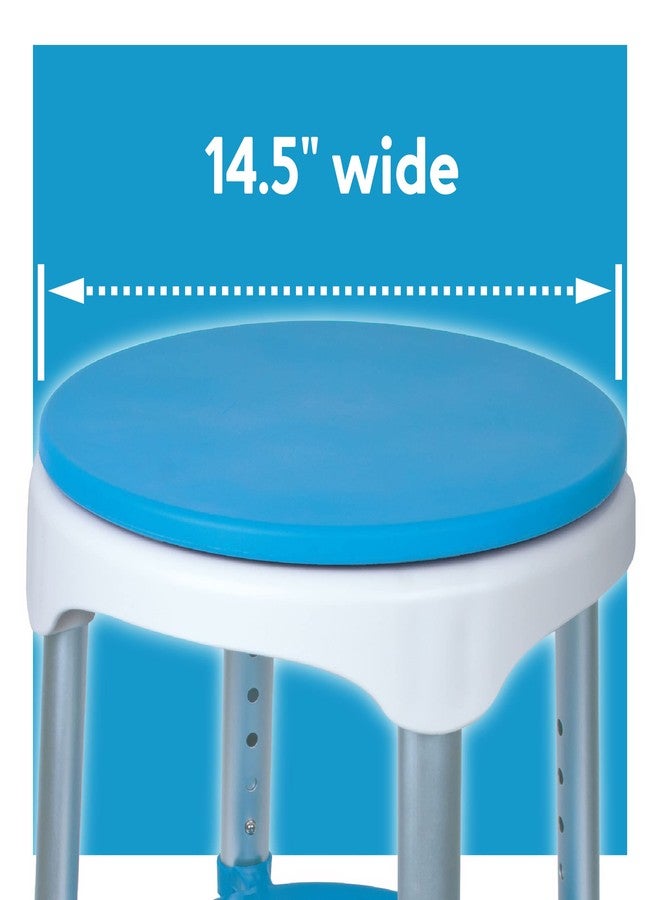 Carex Easy Swivel Bath Stool and Bathtub Stool - Shower Stool, Adjustable Rotating Bath Seat and Shower Chair for Elderly with Storage Tray, Shower Stools For Seniors - Image 5