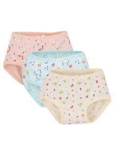 Funny Bunny Pack of 3 Cotton Brief Panties Underwear for Girls  - Image 2