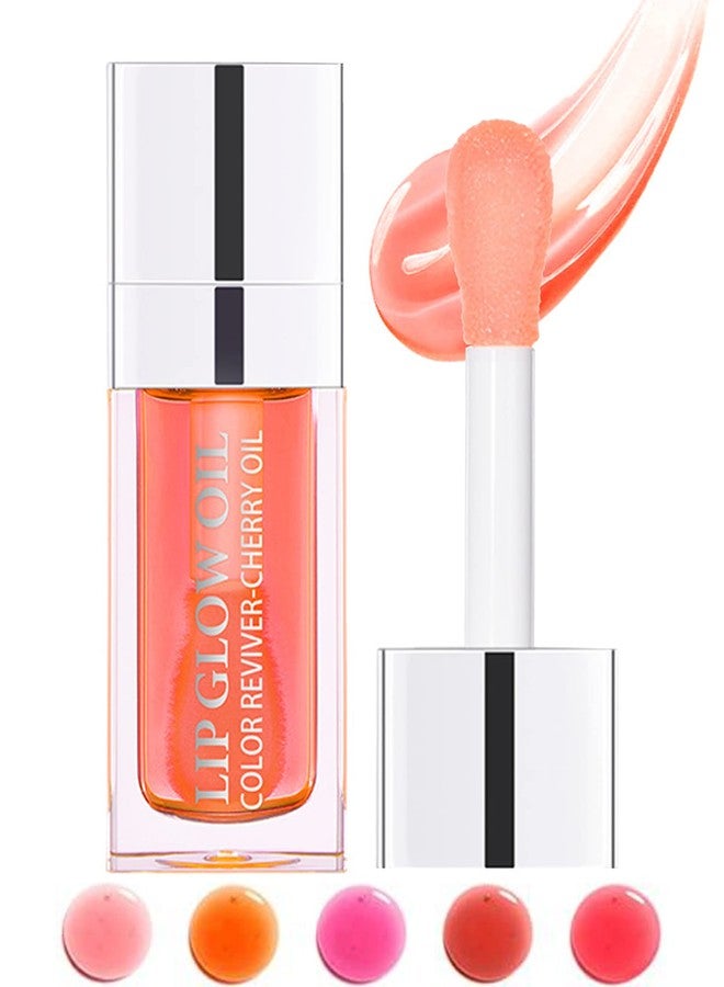 LYSdefeu Hydrating Plumping Lip Glow Oil,Tinted Lip Gloss,Transparent Toot Lip Oil,Long Lasting Moisturizing Clear Glow Reviver Lip Oil for Lip Care Dry Lips,Women's Day Makeup Gift for Women(#001 Pink) - Image 1