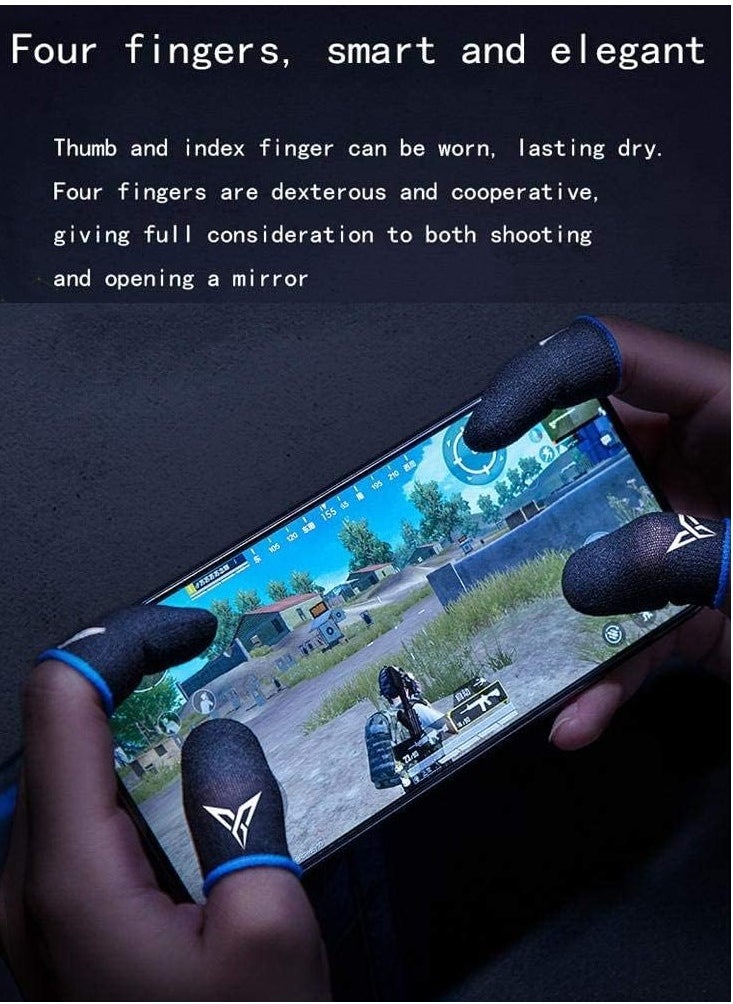 Generic - Sweatproof Finger Covers for Professional Players Use for PUBG and Mobile Games Shooting, Suitable for Thumbs and Compatible with Touch Screens (1 Set) - Image 1