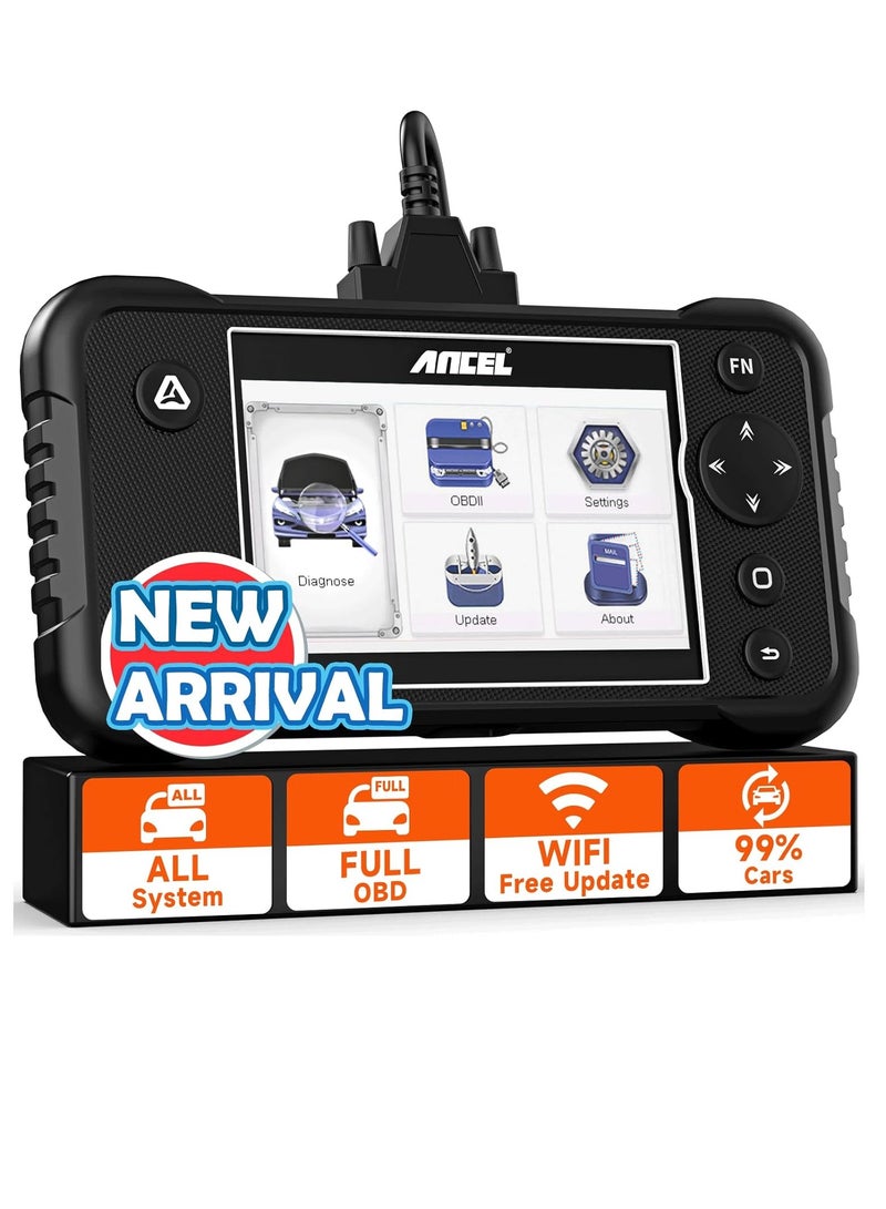 Ancel FX3300 OBD2 Scanner, All System Scan Tool, WiFi Update Car Scanner Diagnostic Tool, Check Engine Code Reader, Diagnostic Scanner for Cars  - Image 1
