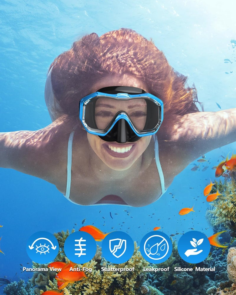 W WSTOO WSTOO Adults Swim Goggles with Nose Cover to Prevent Water Inhaling, Anti-Fog Swimming Mask for Youth Men Women - Image 5