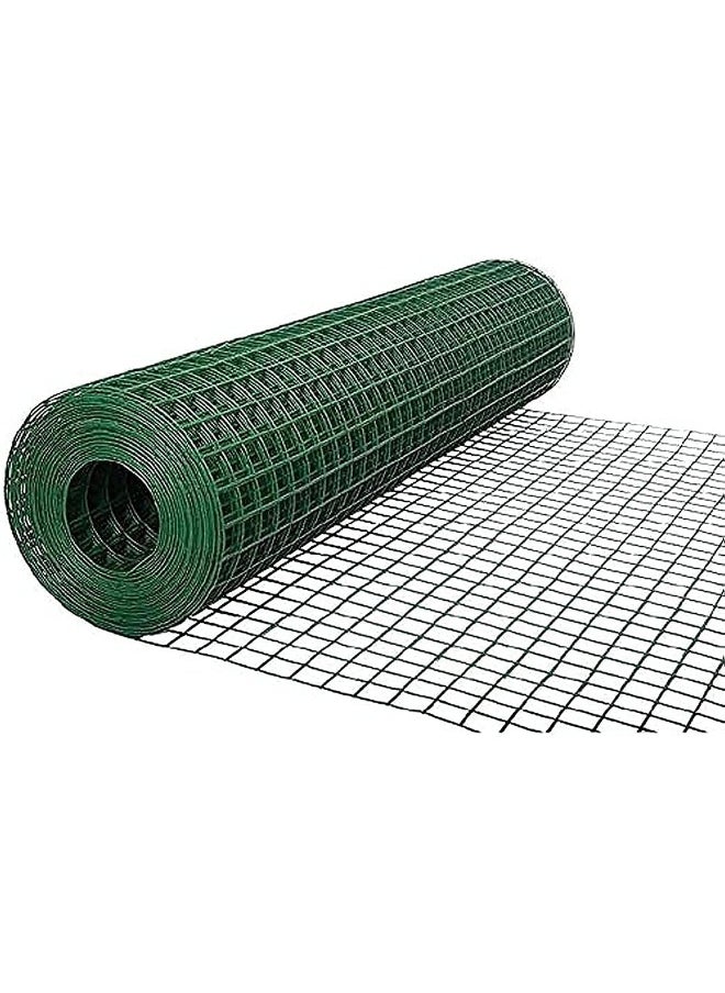 Royal Apex Wire Mesh Fencing, Galvanized Pvc Coated Garden Fencing Green Steel Nets For Farming Plant Fence, Barriers Chicken Wire Fence And Animals Aviaries Hen-Houses Small  - Image 1