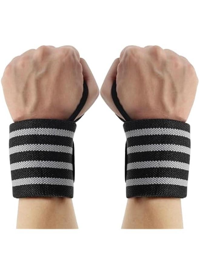 Generic - 19'' Professional Wrist Wraps for Weightlifting, Heavy Duty Gym Wrist Straps for Working Out, Weight Lifting Wrist Brace for Men & Women, Wrist Support with Thumb Loop for Bench Press, Deadlift - Image 1