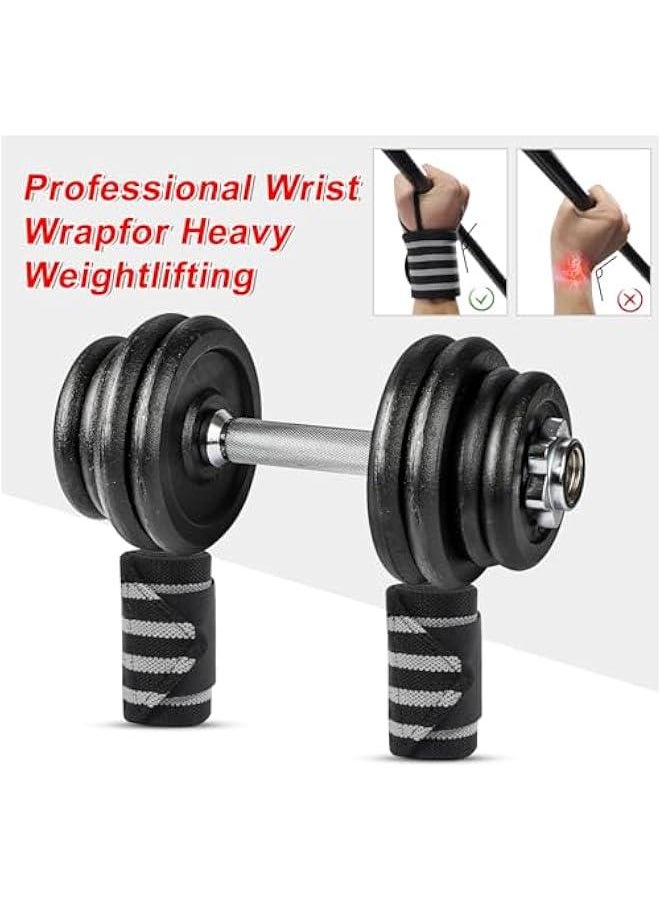 Generic - 19'' Professional Wrist Wraps for Weightlifting, Heavy Duty Gym Wrist Straps for Working Out, Weight Lifting Wrist Brace for Men & Women, Wrist Support with Thumb Loop for Bench Press, Deadlift - Image 1